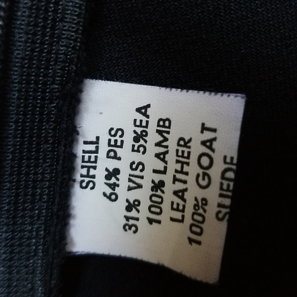 Unique Leather Strips Skirt with Suede around waist and fabric underneath. - Picture 4 of 5